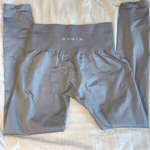 NVGTN Light Grey Solid Seamless Leggings S